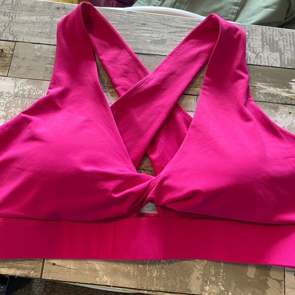 Fabletics pink twist front sports bra 1X - Picture 1 of 6
